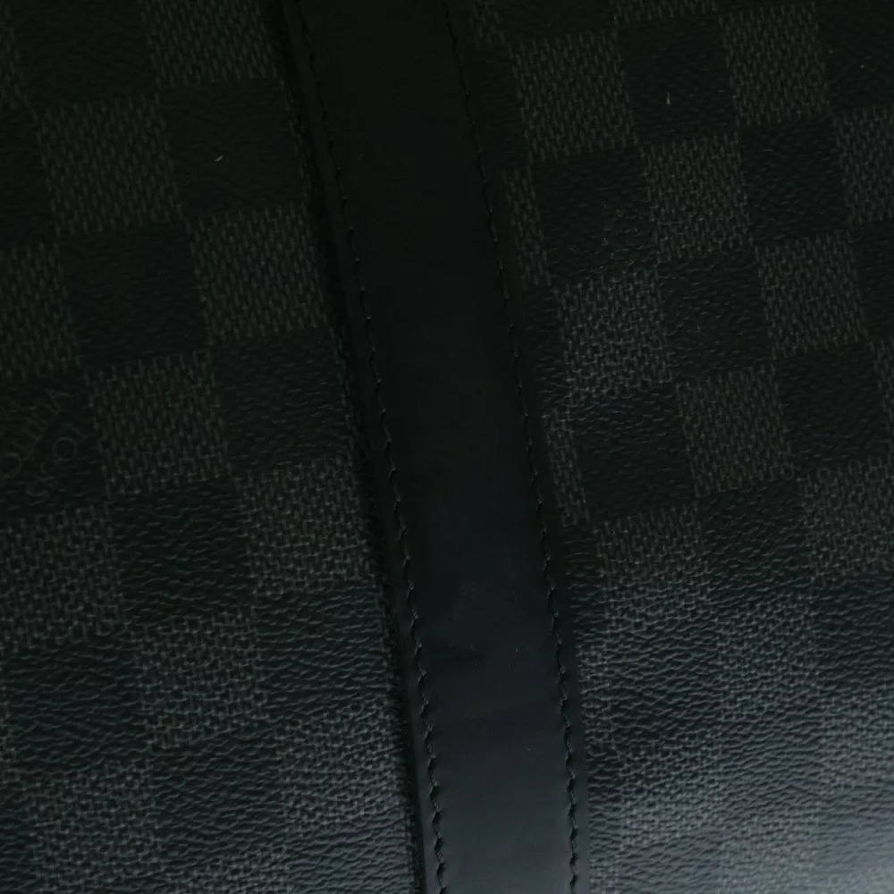 LOUIS VUITTON Damier Graphite Black Keepall Bandouliere Boston Bag Shoulder - Picture 6 of 6